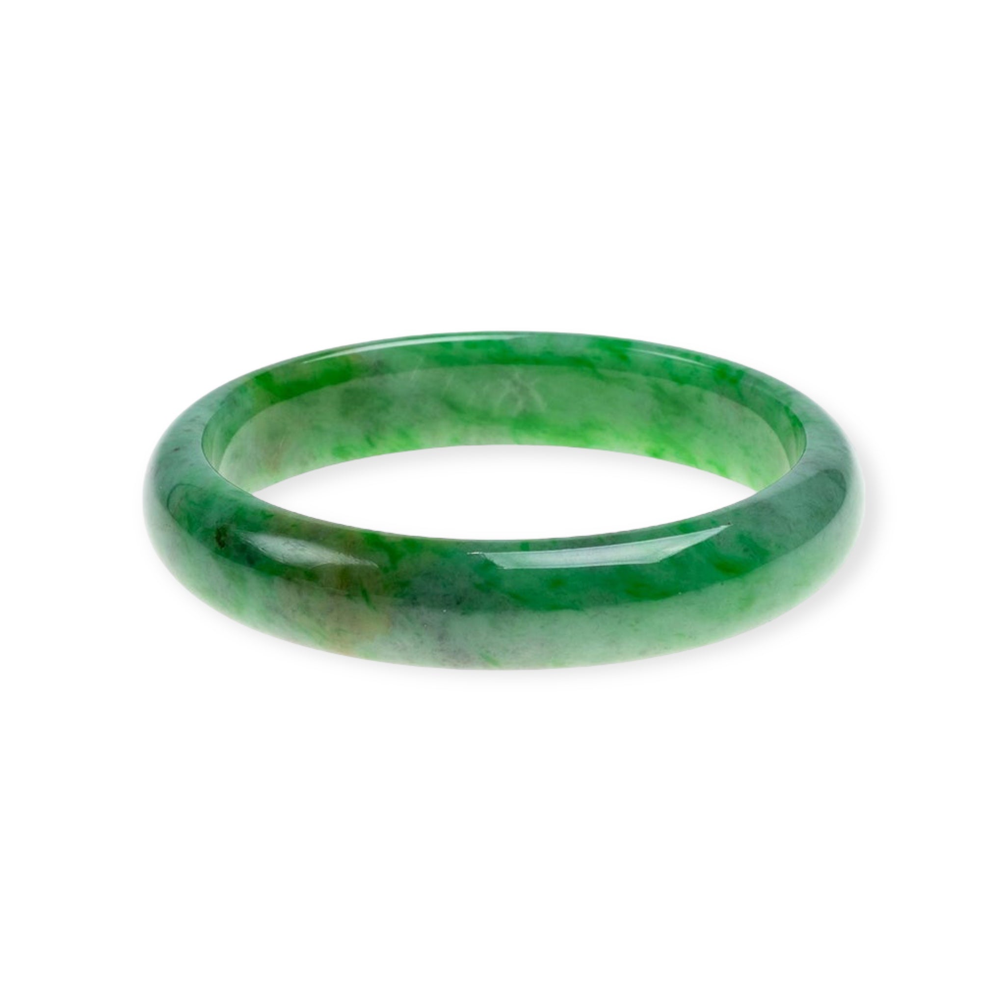 Green Jade Bangle Bracelet