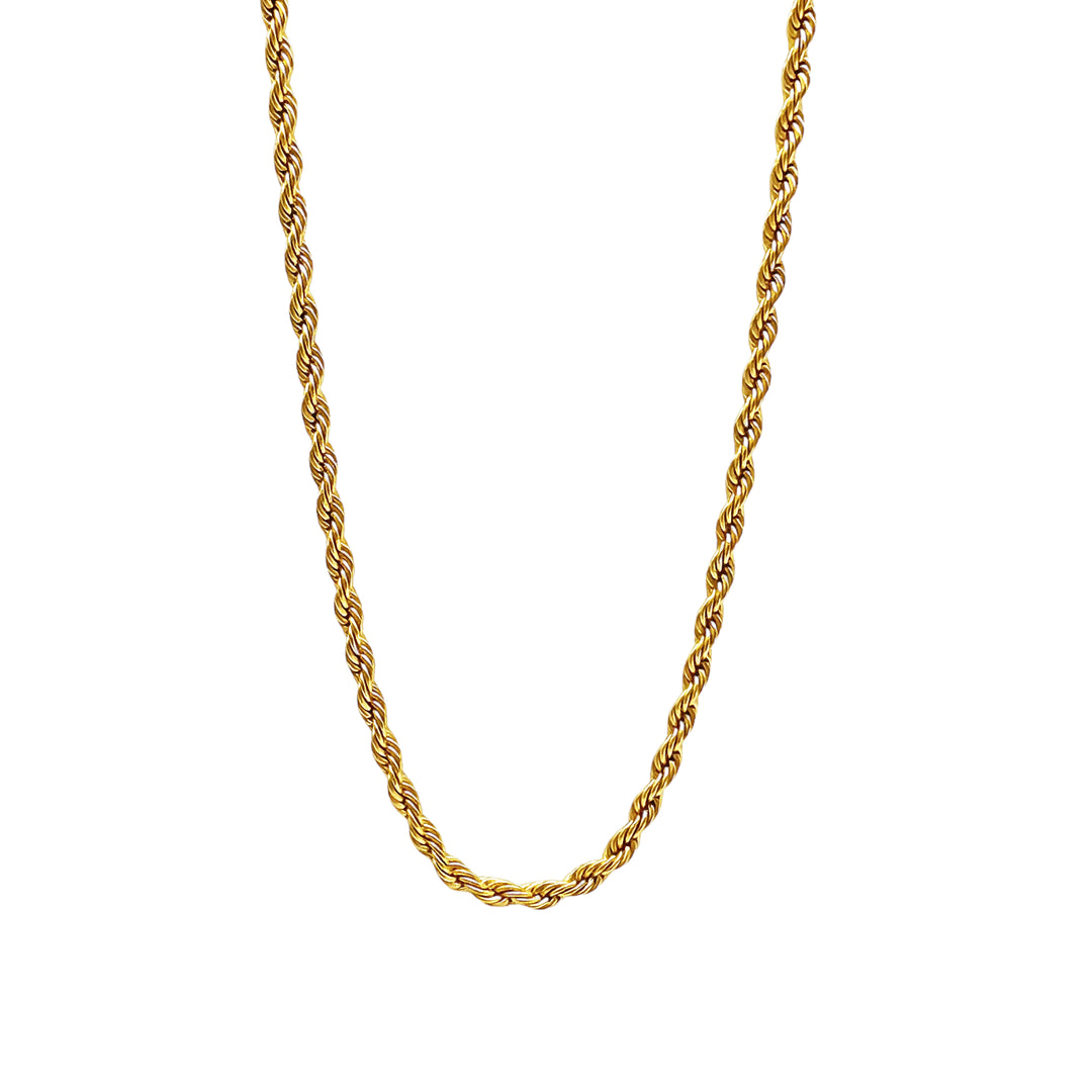 3mm Rope Chain (18K Gold)