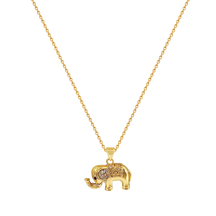 Gold Elephant Necklace