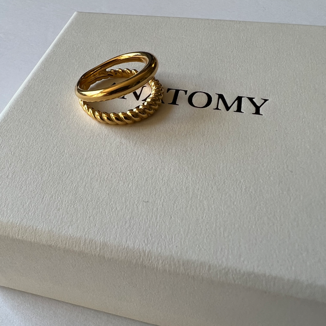 Double Layered Gold Ring