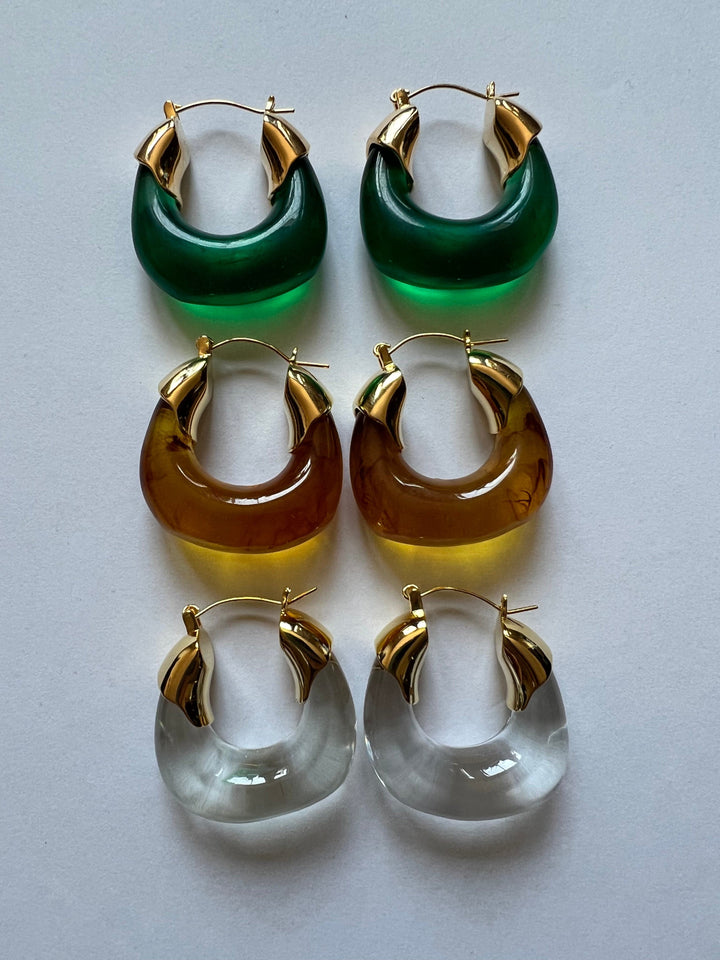 Resin Earring (Multiple Colors Available)