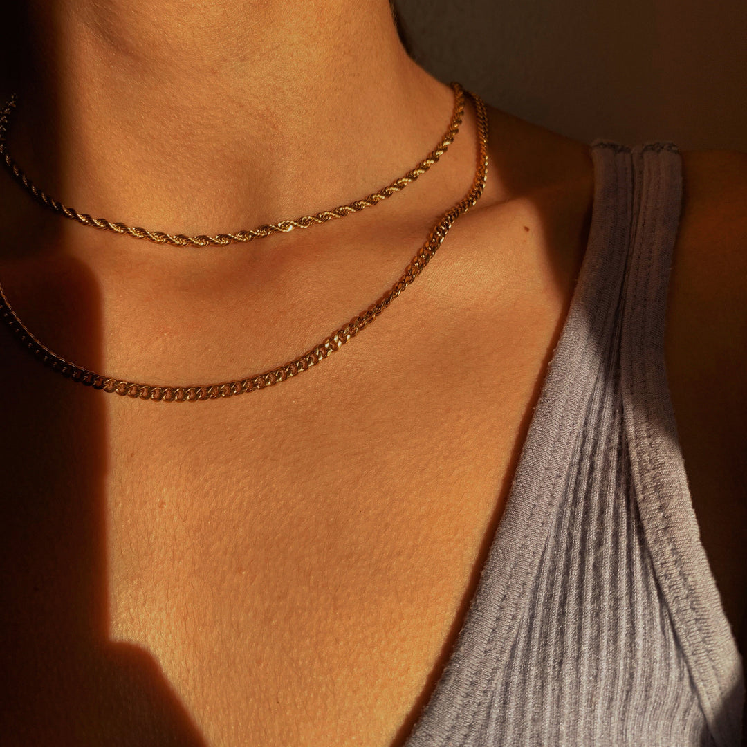 3mm Rope Chain (18K Gold)